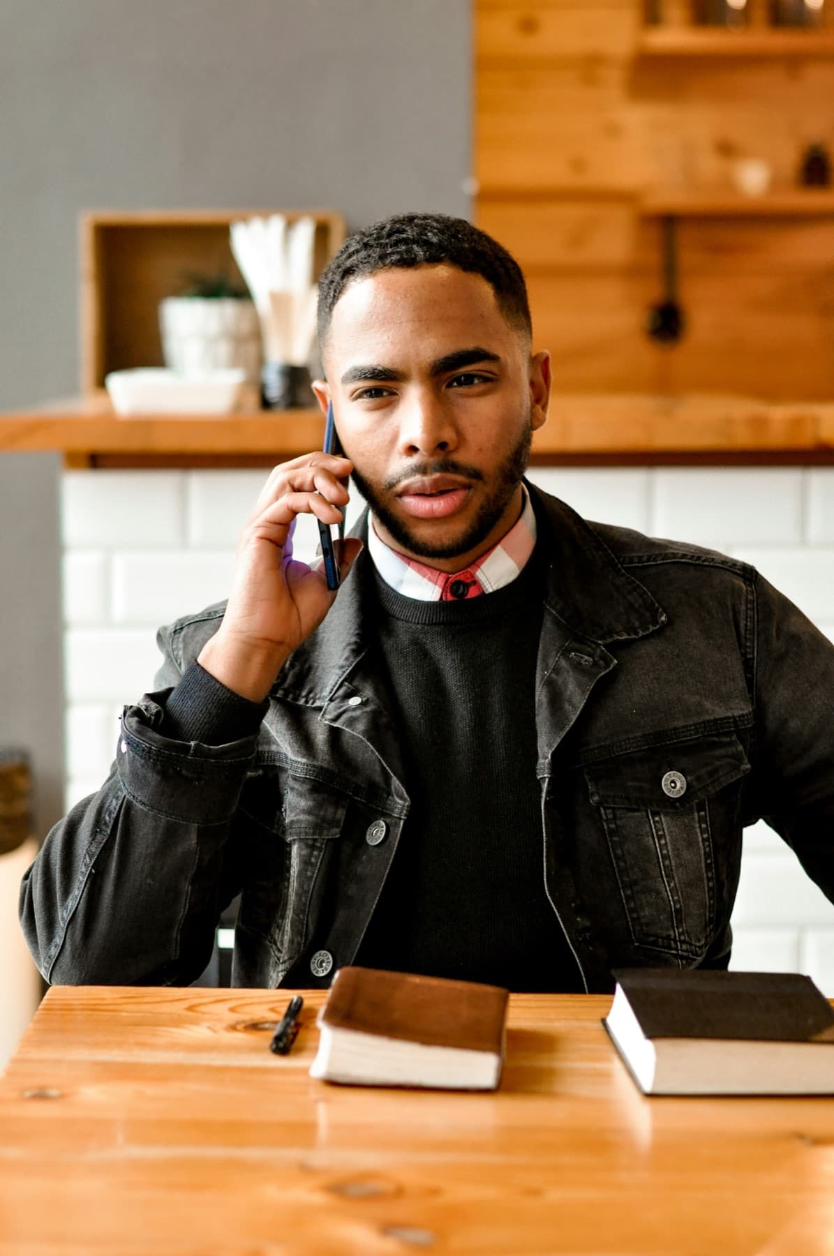 Young professional at cafe